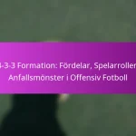 Kontringar: Snabba övergångar, Spelarroller, Målchanser