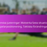 Set Piece Scenarier: Spelsituationer, Taktiska svar, Offensiva målchanser